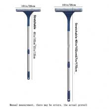 1pc Glass Cleaning Tool, Home Window Scraper, Kitchen Cleaning Utility For High-Rise Windows, Wet/Dry, Extendable Pole,Kitchen,Kitchen Items,Cleaning,Kitchen Towel - Multicolor - View 2