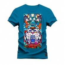 Men T-Shirts - 藍色 - 查看 1