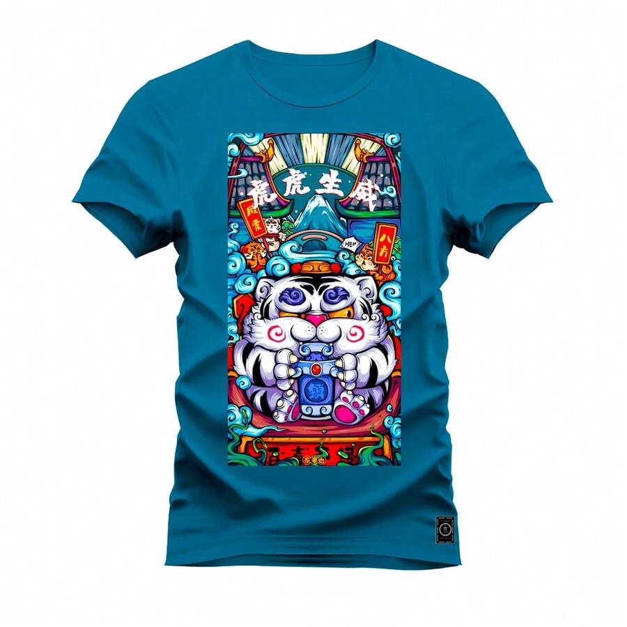 Men T-Shirts - 藍色 - 查看 1