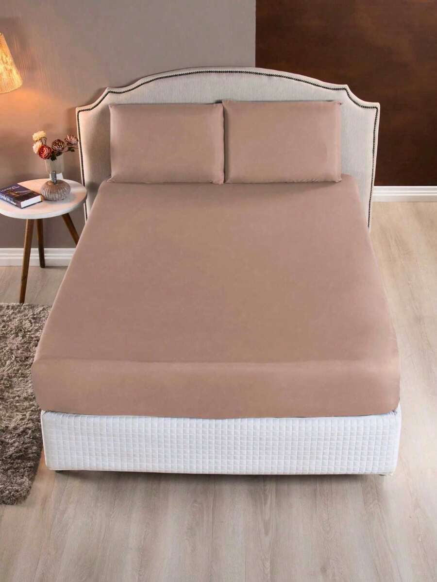 Sheet Sets With Pillowcases - Màu Khaki - Xem 1