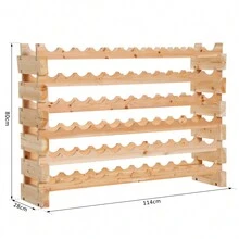 HOMCOM Tabletop Wine Racks - Beige - View 3