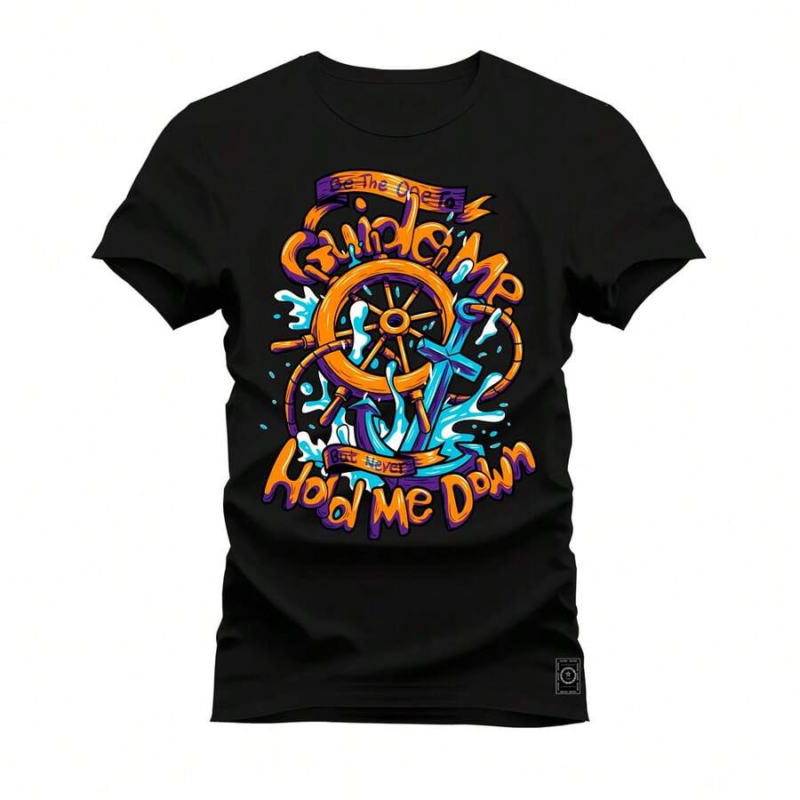 Men T-Shirts - 黑色 - 查看 1