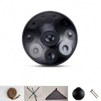 440Hz Steel Tongue Drum Percussion Instrument Handpan Drum In 10 Notes