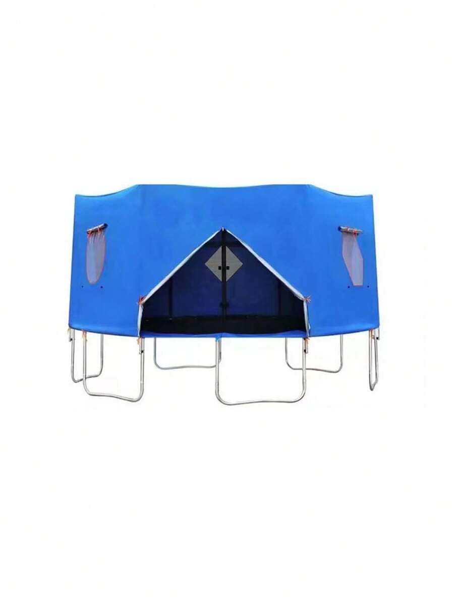 14FT Trampoline Tent, Fits For 14FT Straight Pole Round Trampoline, Trampoline Tent Cover (Fit For 6 Straight Pole Trampoline, Tent Only) Blue,Adult Party Games Suitable For Halloween/Christmas/Thanksgiving - Blue - View 1