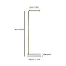 1pc Household Nordic Style Coat Rack Modern Pole-Shaped Floor Standing Clothes And Hat Hanger For Bedroom - Gold - View 10