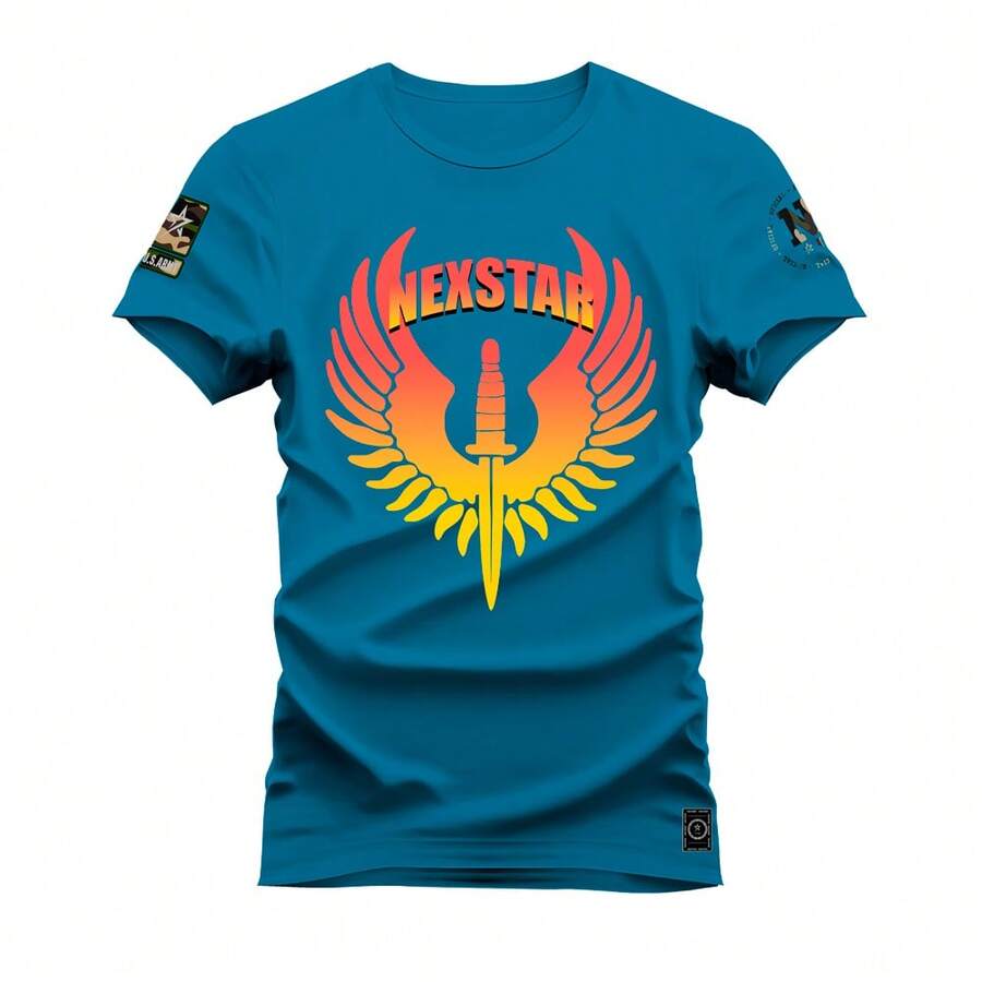 Men T-Shirts - 藍色 - 查看 1