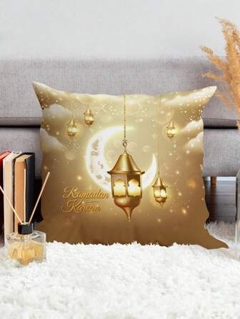 1個元素印刷裝飾枕套（不含枕芯）,柔軟舒適,適用於臥室,客廳