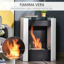 HOMCOM Fireplaces - White - View 8