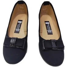 Zapatos de Mujer Moño Tira recubierto, Versátiles y Duraderos Escolar, Flat Para tu día a día. - Negro - Ver 7
