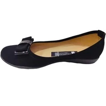 Zapatos de Mujer Moño Tira recubierto, Versátiles y Duraderos Escolar, Flat Para tu día a día. - Negro - Ver 6