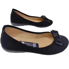 Zapatos de Mujer Moño Tira recubierto, Versátiles y Duraderos Escolar, Flat Para tu día a día. - Negro - Ver 9