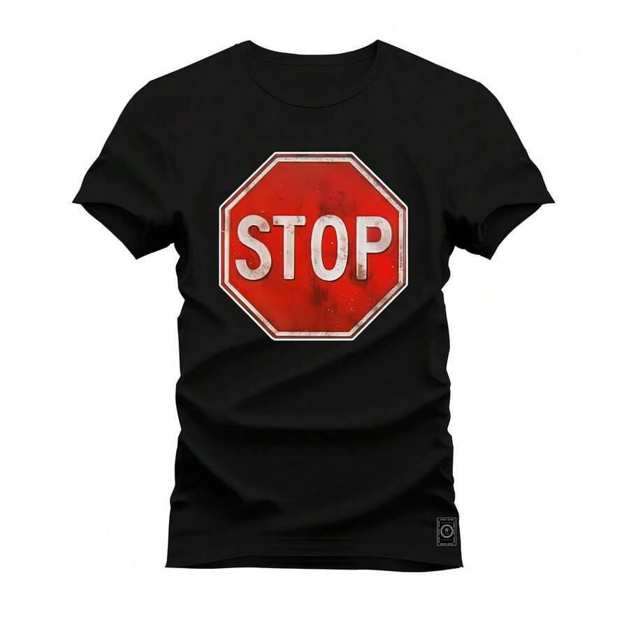 Men T-Shirts - 黑色 - 查看 1