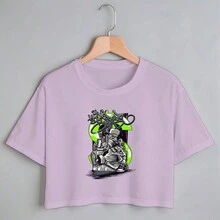 Women T-Shirts - 紫色 - 查看 1