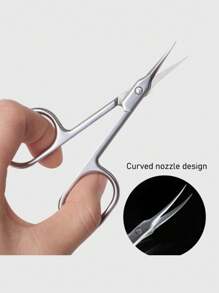 1pc Cheapest Brow Trimming Scissors As Makeup Tool For Eyelash Trimming. Mini Gift, Makeup,Cheap,Room Decor,Vanity,Travel,Bedroom,Makeup Accessories