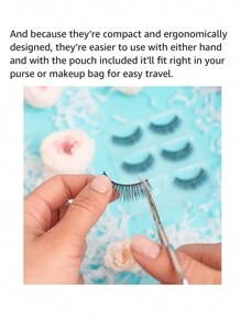 1pc Cheapest Brow Trimming Scissors As Makeup Tool For Eyelash Trimming. Mini Gift, Makeup,Cheap,Room Decor,Vanity,Travel,Bedroom,Makeup Accessories