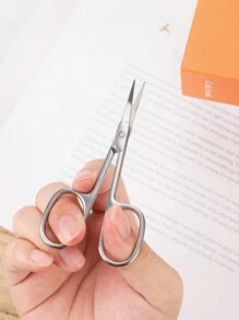 1pc Cheapest Brow Trimming Scissors As Makeup Tool For Eyelash Trimming. Mini Gift, Makeup,Cheap,Room Decor,Vanity,Travel,Bedroom,Makeup Accessories