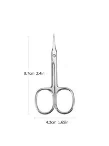 1pc Cheapest Brow Trimming Scissors As Makeup Tool For Eyelash Trimming. Mini Gift, Makeup,Cheap,Room Decor,Vanity,Travel,Bedroom,Makeup Accessories