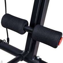 HOMCOM Foldable Adjustable Weight Bench  Strenth Traning Sit Up Ab Bench Incline/Decline Home Gym Exercise For Full Body Workout - Black - View 10