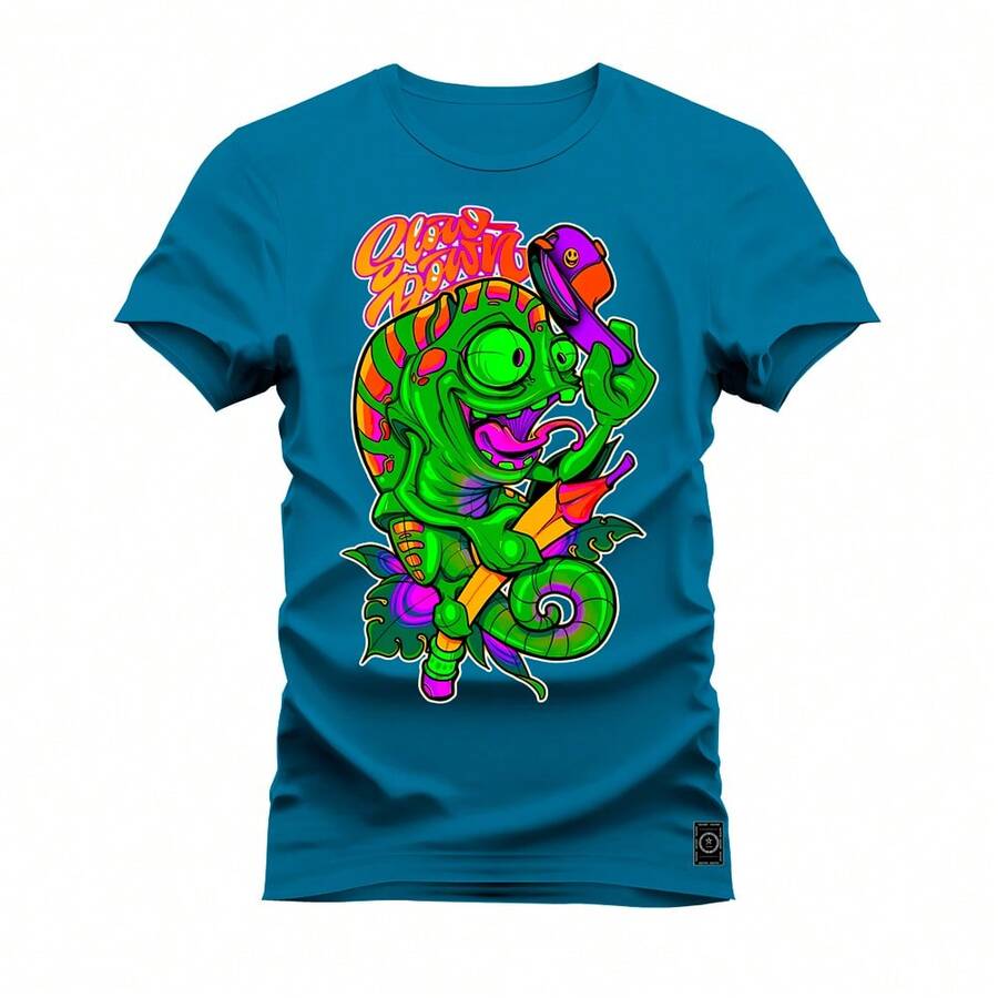 Men T-Shirts - 藍色 - 查看 1