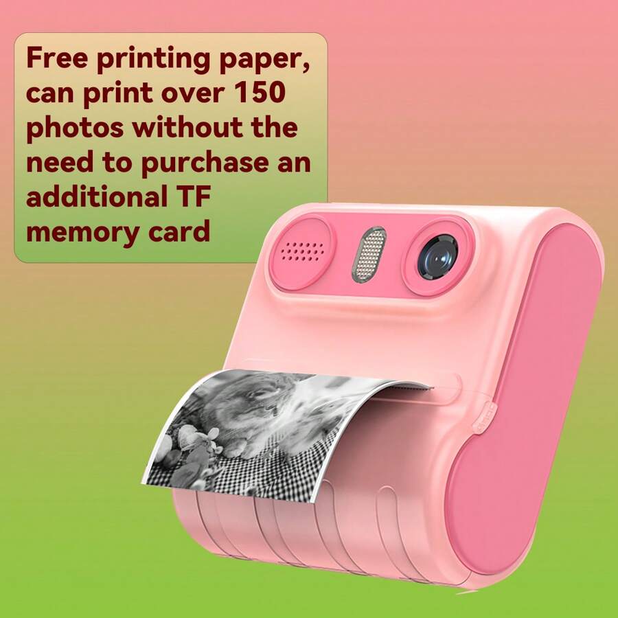 Thermal Printing Technology Applied Instant Camera That Can Take And