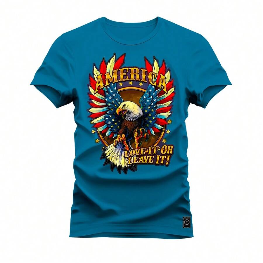 Men T-Shirts - 藍色 - 查看 1