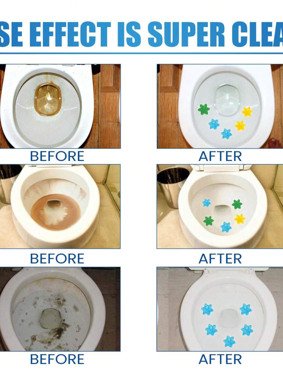 Toilet Cleaning Effervescent Tablets, Toilet Deodorant Cleaner With Baking Soda AntiOdor