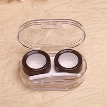 1 件简单多色隐形眼镜盒，配有双头镊子、插入棒，便携实惠套装，学校