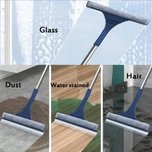 1pc Glass Cleaning Tool, Home Window Scraper, Kitchen Cleaning Utility For High-Rise Windows, Wet/Dry, Extendable Pole,Kitchen,Kitchen Items,Cleaning,Kitchen Towel - Multicolor - View 4