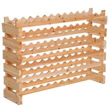 HOMCOM Tabletop Wine Racks - Beige - View 7