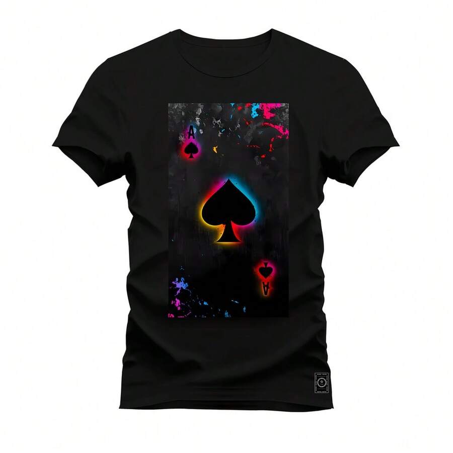 Men T-Shirts - 黑色 - 查看 1