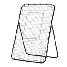 HOMCOM Foldable Football Rebounder Net, Large Football Goal Training Aid Soccer Kickback Target Zone Goal Play Adjustable Angles For  Kids & Adult Black - Black - View 7