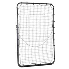 HOMCOM Foldable Football Rebounder Net, Large Football Goal Training Aid Soccer Kickback Target Zone Goal Play Adjustable Angles For  Kids & Adult Black - Black - View 5