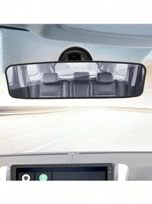 寬角度、360°可旋轉、可調式吸盤的通用汽車後視鏡 - 無色 - 查看 2