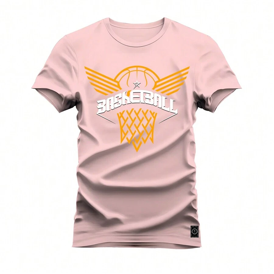 Men T-Shirts - 淺粉色 - 查看 1