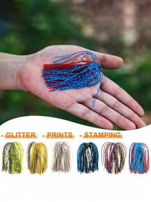 GOTURE Goture 24 Peças Jigs de Pesca com Saias de Silicone de Múltiplos Fios, Saias de Spinnerbait para DIY Jigs de Lançamento, Jigs de Natação (Ganchos não incluídos)