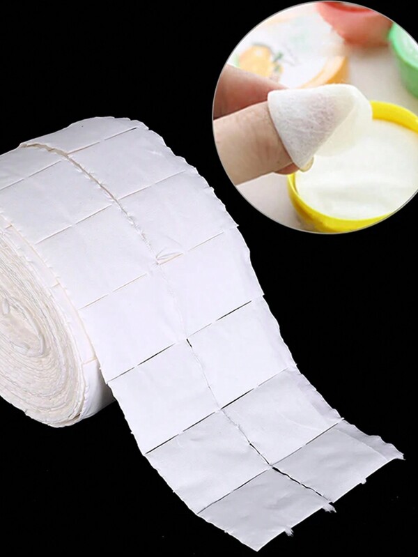500 Nail Wipe Pad White Nail Polish Gel Remover Wipes Nail Art Tips Manicure Cleaning Wipes Lint Pads
