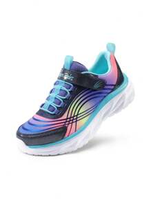 Girls Kids Running Shoes Athletic Tennis Shoes Back To School Shoes Comfortable Hook-And-Loop Thick Sole Sneakers For Little/Big Kids  For Every Occasion,School, Playtime,Any Light Outdoor Adventure. - 紫色 - 查看 2