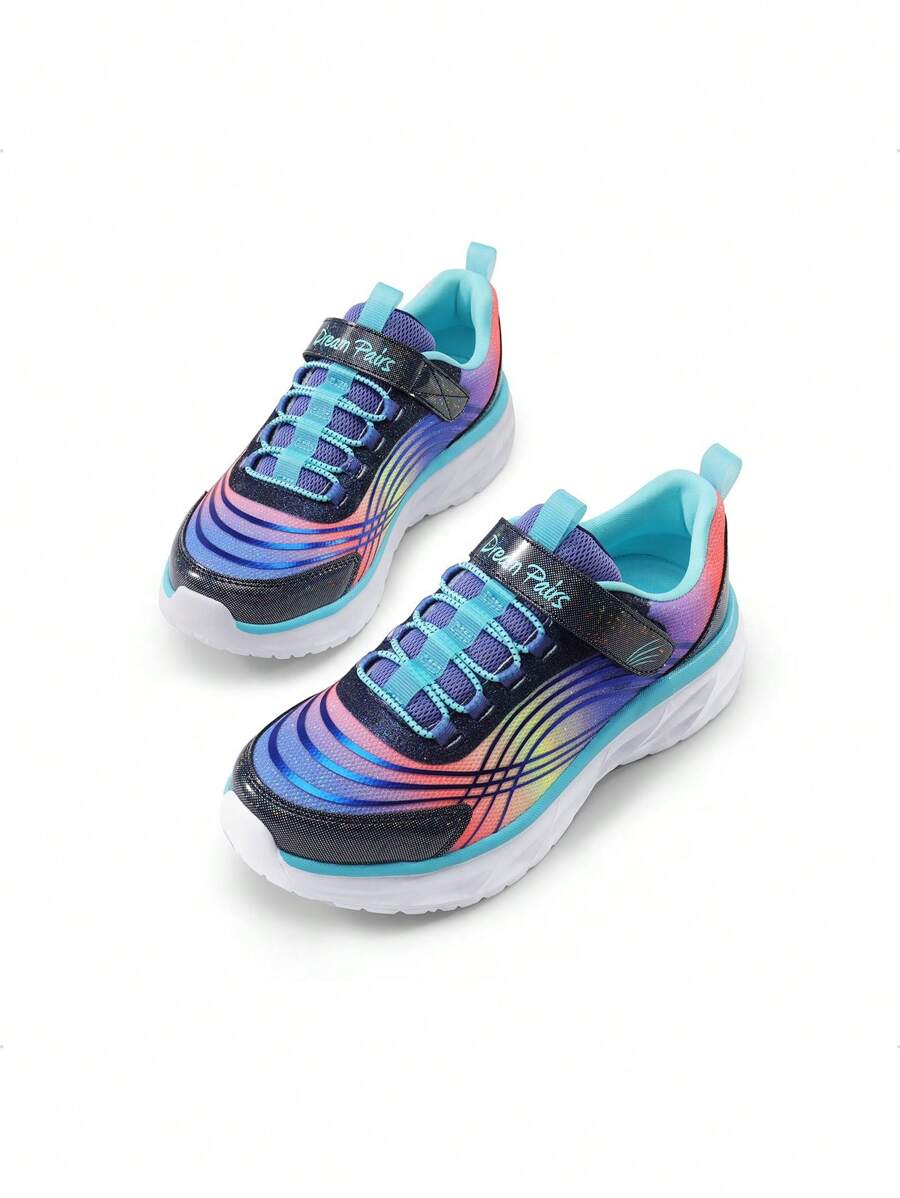 Girls Kids Running Shoes Athletic Tennis Shoes Back To School Shoes Comfortable Hook-And-Loop Thick Sole Sneakers For Little/Big Kids  For Every Occasion,School, Playtime,Any Light Outdoor Adventure. - 紫色 - 查看 1