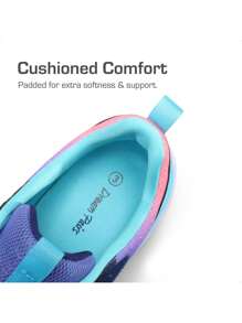 Girls Kids Running Shoes Athletic Tennis Shoes Back To School Shoes Comfortable Hook-And-Loop Thick Sole Sneakers For Little/Big Kids  For Every Occasion,School, Playtime,Any Light Outdoor Adventure. - 紫色 - 查看 5
