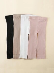 4 件套女童百搭纯色及踝长紧身裤，休闲百搭，适合日常穿着，适合所有季节 - 彩色 - 查看 6