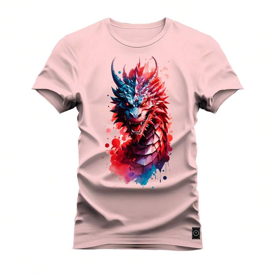 Men T-Shirts - Màu Hồng baby - Xem 1
