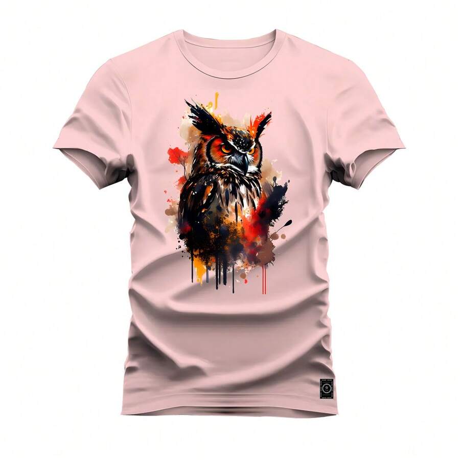 Men T-Shirts - 淺粉色 - 查看 1