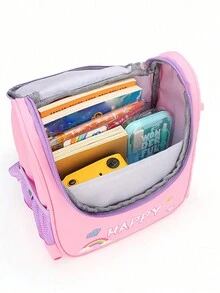 經典卡通美人魚設計兒童背包,可愛實用 - 粉色 - 查看 5