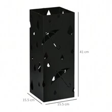 HOMCOM Other Storage Holders & Racks - Black - View 3