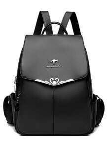 Simple Casual Backpack,Large Capacity Waterproof Travel Outing Backpack,School Bag,Portable,Laptop Compartment,Large Capacity,For Teen Girls Women College Students,College,Middle School,High School,Outdoors,Travel,Outings,Elementary School,Office