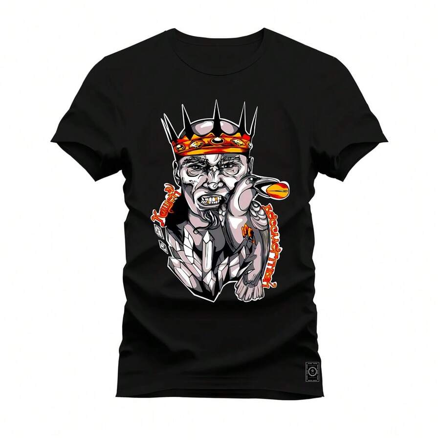 Men T-Shirts - 黑色 - 查看 1