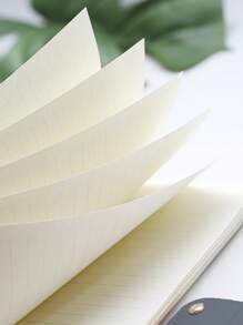 1本復古pvc A5活頁線圈筆記本,商務辦公記事本,適合學生和商務人士使用 - 銀色 - 查看 3