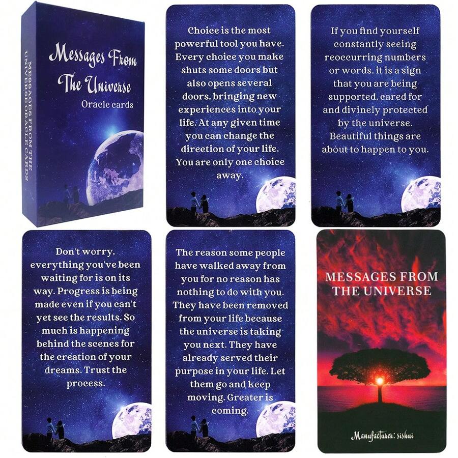 Message From The Universe Oracle Cards 54 Decks With Keywords In Box