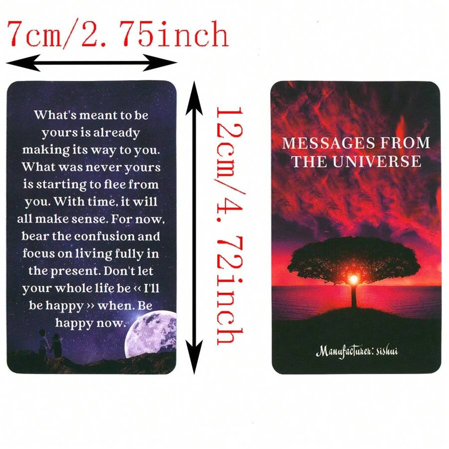 Message From The Universe Oracle Cards 54 Decks With Keywords In Box