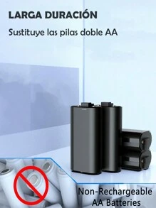 Cargador Externo Con Cuatro Pilas Recargables Compatibles con Consola Series X|S/One/One S/X/ Controller - Negro - Ver 6